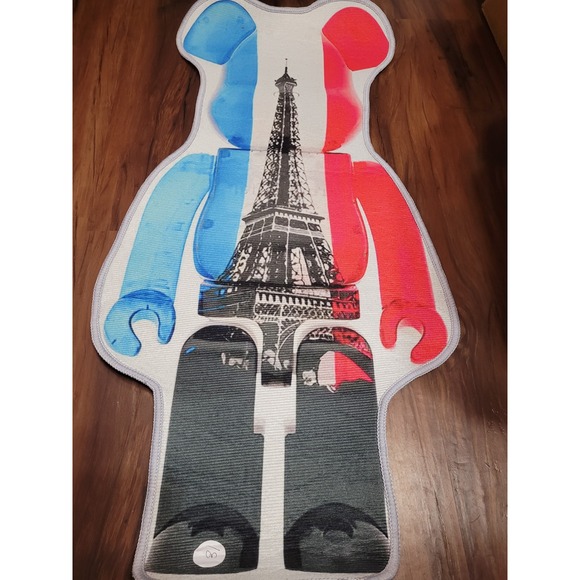 Paris Eiffel Tower Bearbrick Style Graphic Novelty Accent Rug 31"×16" - Picture 1 of 3